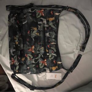 Lugz Black Animal Print Shoulder Bag